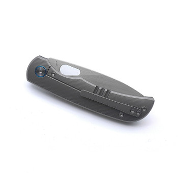 Miguron Moyarl Folding Knife Dark Grey Titanium Handle M390 Drop Point Plain Edge MGR-621DG