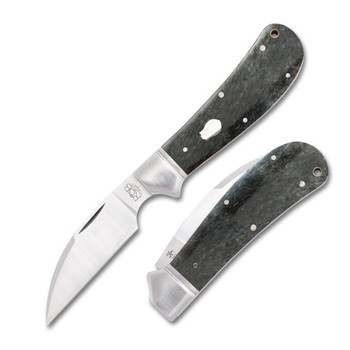 Rosecraft Clinch River Folding Knife Gray Bone Handle D2 Wharncliffe Plain Edge Satin Finish RCT005 Rosecraft Clinch River Folding Knife Gray Bone Handle D2 Wharncliffe Plain Edge Satin Finish RCT005