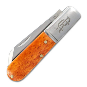 Rosecraft Beaver Creek Folding Knife Bourbon Bone Handle D2 Sheepsfoot Plain Edge RCT006