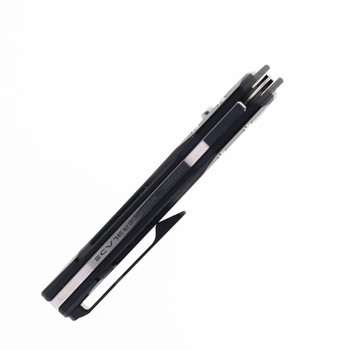 WinterBlade Mirage Folding Knife Black TI /Carbon Fiber Handle M390 Plain Edge WB-MIrage-BCF