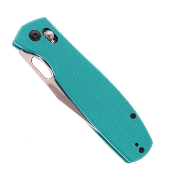 Artisan Cutlery Prado Folding Knife Aqua Green G10 Handle AR-RPM9 Plain Edge Satin Finish J1936-AG