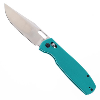Artisan Cutlery Prado Folding Knife Aqua Green G10 Handle AR-RPM9 Plain Edge Satin Finish J1936-AG