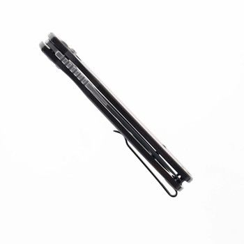 Artisan Cutlery Prado Folding Knife Ebony Wood Handle AR-RPM9 Plain Edge Satin Finish J1936-EB