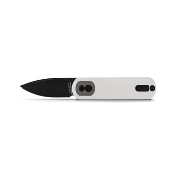 Vosteed Corgi Pup Folding Knife White G10 Handle 14C28N Drop Point Plain Edge Black Stonewash Finish A0718 Vosteed Corgi Pup Folding Knife White G10 Handle 14C28N Drop Point Plain Edge Black Stonewash Finish A0718
