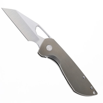 Tuya Voodoo Folding Knife Orange Peel Bronze Handle S90V T1741