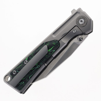 Two Sun Snake Shadow Folding Knife Carbon Fiber Titanium Handle M390 Plain Edge TS510