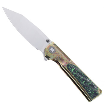 Two Sun Folding Knife Color Carbon Fiber/Titanium Handle M390 Plain Edge TS510-Color
