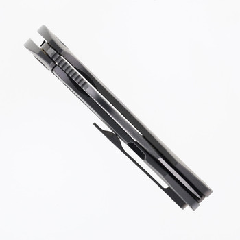 Tuya Shocker Folding Knife Gray Handle 20CV Plain Edge 1731-A