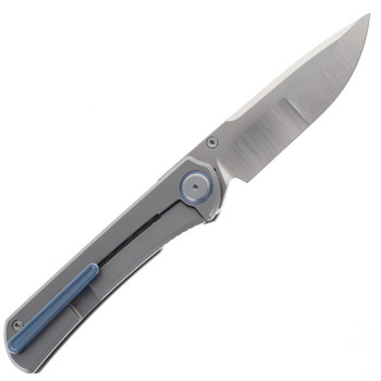 Maxace Peregrine II Folding Knife Sandblast Titanium Handle M390 Plain Edge M21A