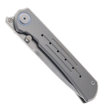 Maxace Peregrine II Folding Knife Sandblast Titanium Handle M390 Plain Edge M21A