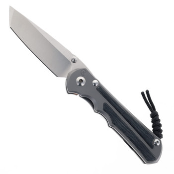 Chris Reeve Large Inkosi Folding Knife Glass Blasted Titanium Handle w/ Black Micarta Inlay Magnacut Tanto Plain Edge LIN-1032