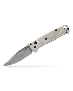 Benchmade Bugout Folding Knife Tan Grivory Handle S30V Drop Point Plain Edge 535-12