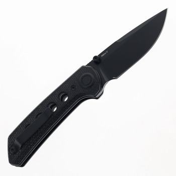 Reate PL-XT Folding Knife Black Micarta Handle Nitro-V Plain Edge Black PVD Finish