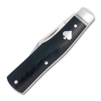 Rosecraft Savage Creek Gunstock Folding Knife Black Micarta Handle D2 Clip Point Plain Edge Satin Finish RCT014 Rosecraft Savage Creek Gunstock Folding Knife Black Micarta Handle D2 Clip Point Plain Edge Satin Finish RCT014