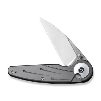 Civivi Starflare Folding Knife Gray Aluminum Handle Nitro-V Plain Edge Satin Finish C23052-2