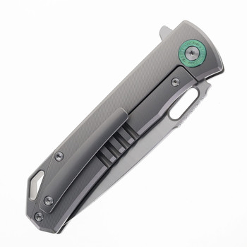 TwoSun Folding Knife Titanium Handle with Green/Black Carbon Fiber Inlay M390 Blade Steel TS502-Ti-M390 TwoSun Folding Knife Titanium Handle with Green/Black Carbon Fiber Inlay M390 Blade Steel TS502-Ti-M390