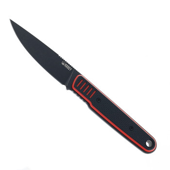 Kubey JL Fixed Blade Knife Red/Black G10 Handle 14C28N Drop Point Plain Edge Blackwash Finish KU356A Kubey JL Fixed Blade Knife Red/Black G10 Handle 14C28N Drop Point Plain Edge Blackwash Finish KU356A