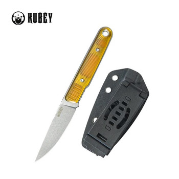 Kubey JL Fixed Blade Knife Ultem Handle 14C28N Drop Point Plain Edge Beadblast Finish KU356C Kubey JL Fixed Blade Knife Ultem Handle 14C28N Drop Point Plain Edge Beadblast Finish KU356C