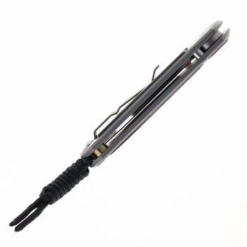 LEFT HANDED Chris Reeve Small Sebenza Macassar ebony Inlay Pocket Knife Gray Titanium Handle Polished Magnacut Blade S31-1141