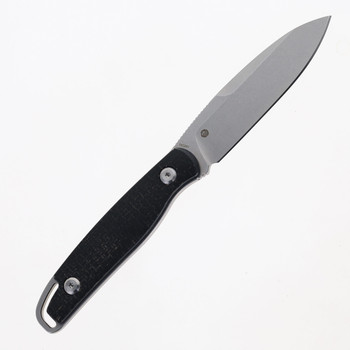 Kubey Dust Devil Fixed Blade Knife Black Coarse Micarta Handle 14C28N Spear Point Plain Edge Beadblast Finish KU357A Kubey Dust Devil Fixed Blade Knife Black Coarse Micarta Handle 14C28N Spear Point Plain Edge Beadblast Finish KU357A