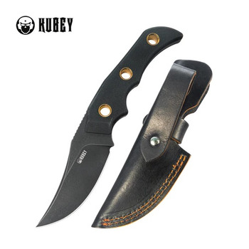 Kubey Blade Hunter Fixed Blade Knife Black G10 Handle 14C28N Clip Point Plain Edge Blackwash Finish KU375B Kubey Blade Hunter Fixed Blade Knife Black G10 Handle 14C28N Clip Point Plain Edge Blackwash Finish KU375B