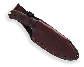 Buck 664 Alpha Hunter Fixed Blade Knife Walnut Dymalux Handle S35VN Drop Point Plain Edge 664WAS