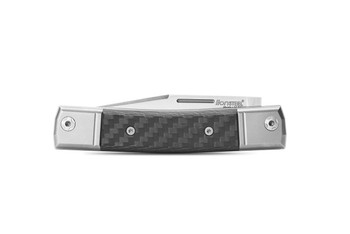 (Off Centered) Open Box/Returned LionSteel  Bestman Folding Knife Black Carbon Fiber Handle M390 Clip Plain Edge BM1 CF (Off Centered) Open Box/Returned LionSteel  Bestman Folding Knife Black Carbon Fiber Handle M390 Clip Plain Edge BM1 CF