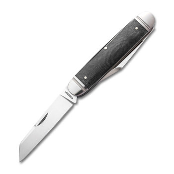 Rosecraft Briarpatch Jack Folding Knife Smoky Gray Bone Handle D2 Clip Point Plain Edge RCT012
