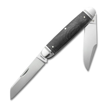 Rosecraft Briarpatch Jack Folding Knife Smoky Gray Bone Handle D2 Clip Point Plain Edge RCT012