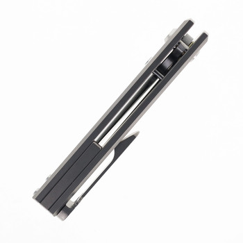 Chaves Knives Scapegoat Street Pocket Knife Stonewashed Titanium Handle Satin M390 Blade Chaves Knives Scapegoat Street Pocket Knife Stonewashed Titanium Handle Satin M390 Blade