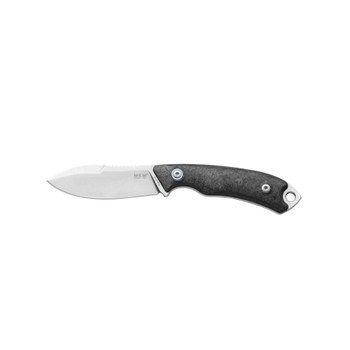 MKM Tango 1 Fixed Blade Knife Marbled Carbon Fiber Handle Magnacut Plain Edge Satin Finish PT1-CF