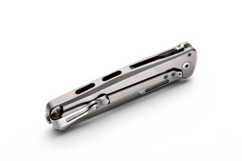 LionSteel Skinny Folding Knife Titanium/Carbon Fiber Handle Magnacut Plain Edge SK01-GY