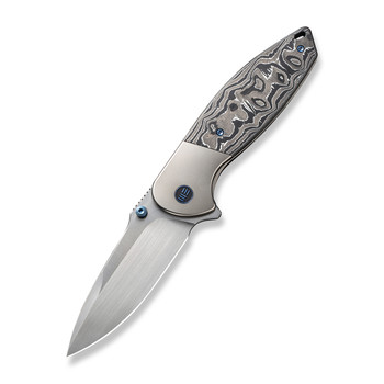 WE Nitro OG Folding Knife Gray/Black/White Titanium Aluminum Foil