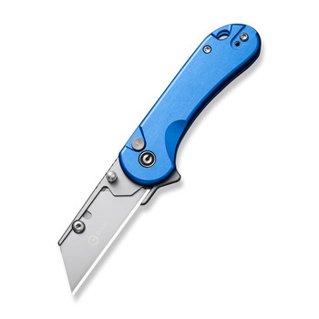 Civivi Elementum Utility Folding Knife Blue Aluminum Handle 6Cr
