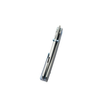 Kubey Momentum Frame Lock Folding Knife Grey Titanium Handle M390 Plain Edge Bead Blast Finish KB386A