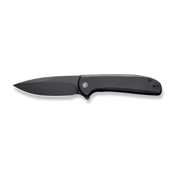 Civivi Primitrox Folding Knife Black G10 Handle Nitro-V Drop Point Plain Edge Black Stonewash Finish C23005A-2