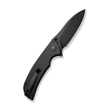 Sencut Borzam Folding Knife Black Canvas Micarta Handle 9Cr18MoV Drop Point Plain Black Blade S23077-3 Sencut Borzam Folding Knife Black Canvas Micarta Handle 9Cr18MoV Drop Point Plain Black Blade S23077-3