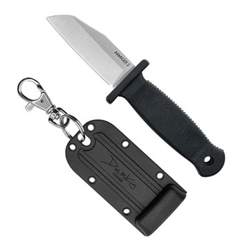 Demko Armiger 2 Fixed Blade Knife Black Thermal Plastic Rubber