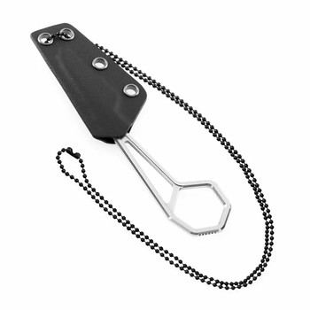 Kansept Hex Fixed Blade Knife 14C28N Handle/Blade Plain Edge Stonewash Finish G001A1