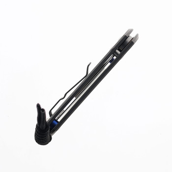 Left Handed - Chris Reeve Small Sebenza Glass Blasted Titanium Handle Polished Drop Point Magnacut Blade S31-1017