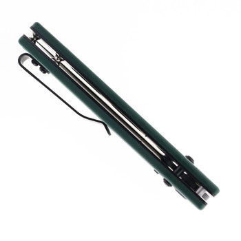 FreeTiger FOLDING KNIFE GREEN G10 HANDLE BLACK BLADE D2 PLAIN EDGE 2103-GRB