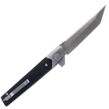 FreeTiger FOLDING KNIFE BLACK G10 HANDLE D2 TANTO PLAIN EDGE 922-BK