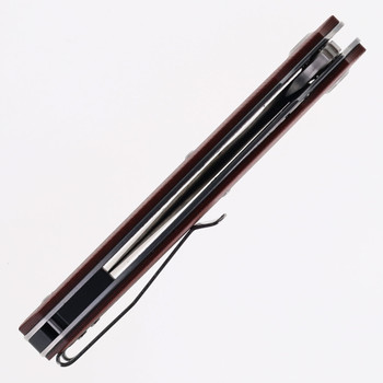 FreeTiger FOLDING KNIFE RED G10 HANDLE K110 PLAIN EDGE 51-RD