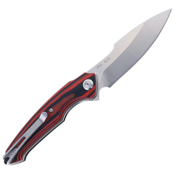 FreeTiger FOLDING KNIFE RED G10 HANDLE K110 PLAIN EDGE 51-RD