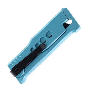 Reate Exo-U Utility Knife Blue Aluminum Speed Hole