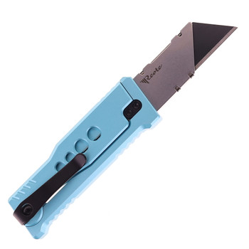 Reate Exo-U Utility Knife Blue Aluminum Speed Hole