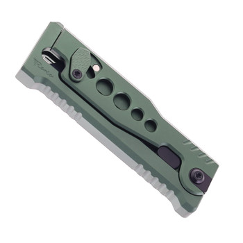 Reate Exo-U Utility Knife Green Aluminum Speed Hole