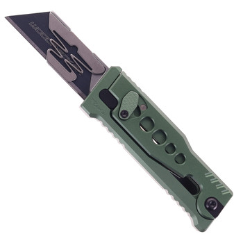 Reate Exo-U Utility Knife Green Aluminum Speed Hole