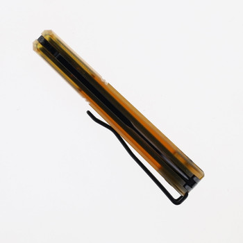 Real Steel Barlow RB5 Folding Knife Ultem Handle N690 Drop Point Plain Edge Black PVD Blade 8021BU