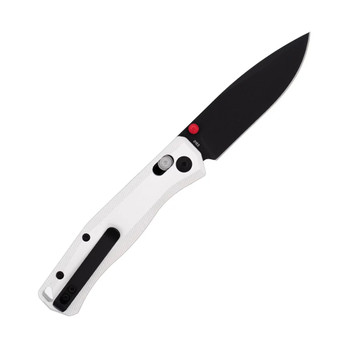 CobraTec Regent Folding Knife Silver Aluminum Handle S35VN Plain Black Blade CTRGTSIL